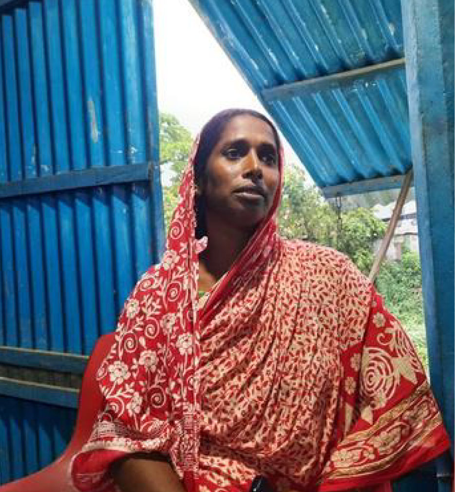 Nasima at her cooperative office meeting